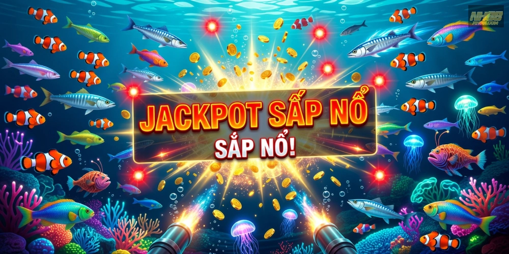 Giao diện bắn cá đại dương nh88 với cá đa dạng và hiệu ứng nổ hũ