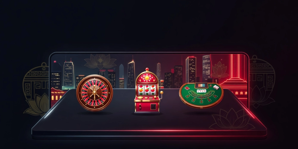 Minh họa giao diện casino nh88 hiện đại với các trò chơi phổ biến