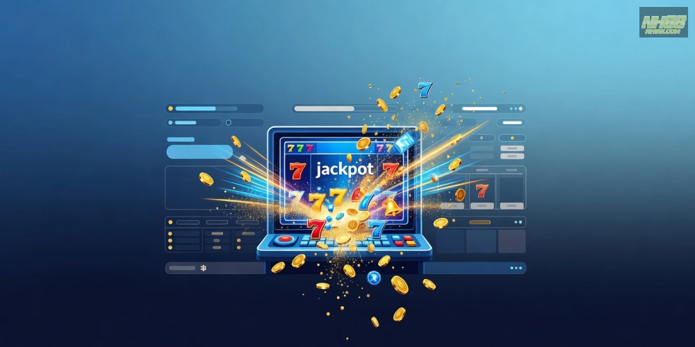Khái niệm nổ hũ trên nền tảng NH88 được minh họa rõ ràng với các yếu tố jackpot hấp dẫn