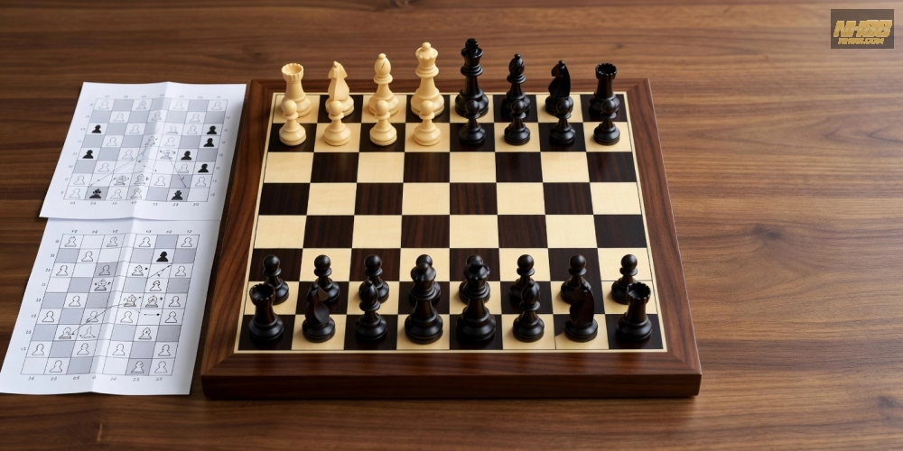 Hình ảnh chiến lược khai cuộc Sicilia trong cờ vua với sơ đồ nước đi chi tiết