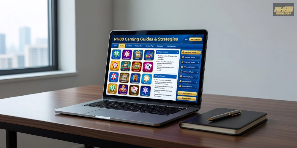 Hình minh họa khái niệm hướng dẫn NH88 với giao diện trực tuyến hiện đại và dễ tiếp cận.
