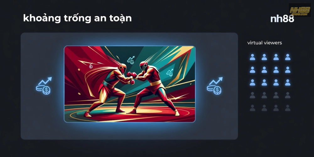 Hình ảnh livestream đá gà trực tuyến nh88 uy tín với chất lượng HD sắc nét